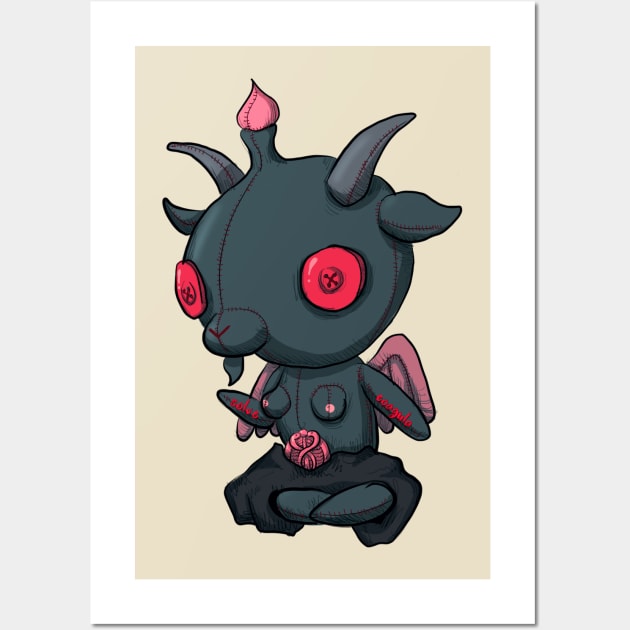 Stuffed Baphomet Wall Art by LVBart